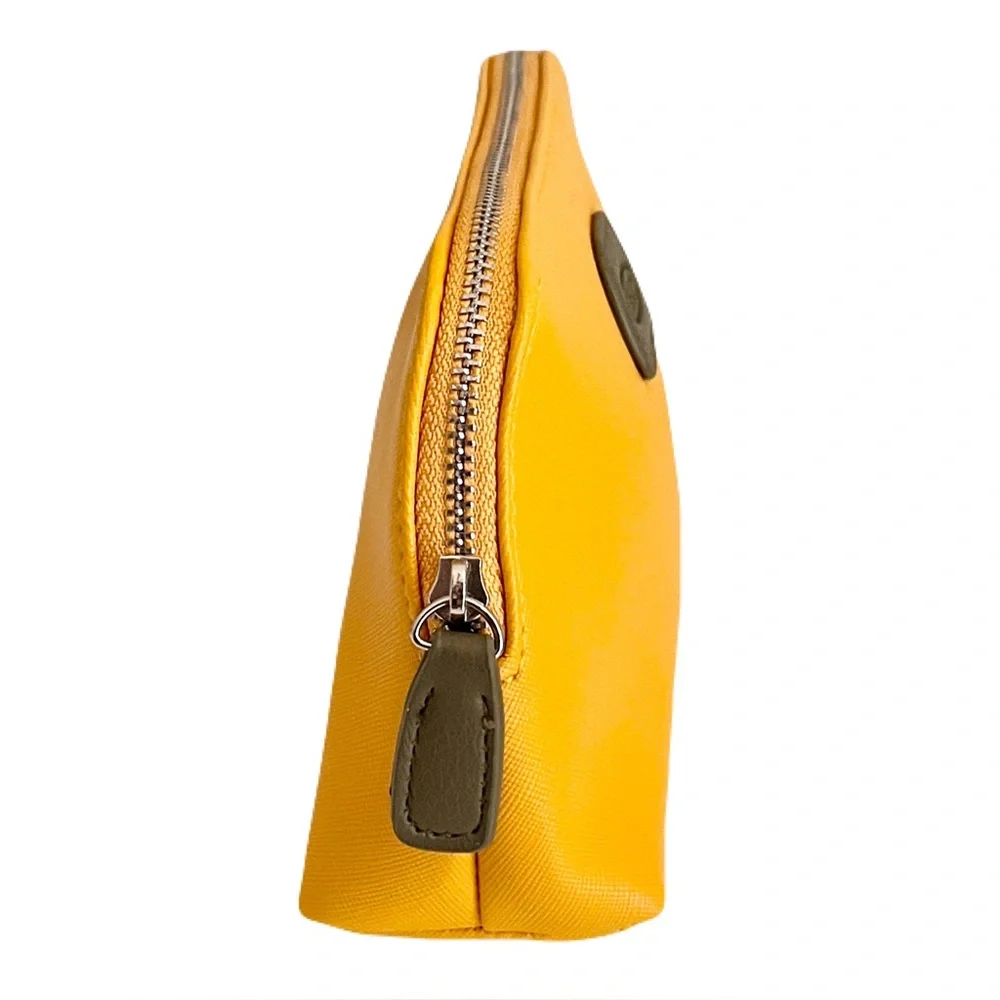 Bric’s Mustard Yellow Saffiano Makeup Toiletry Bag